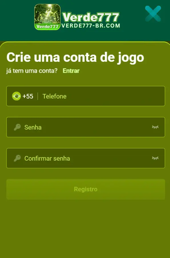 Register VERDE777